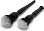 Ultra-Soft Detailing Brush Set, Comfortable Grip and Scratch-Free Cleaning for Exterior, Interior Panels, Emblems, Badges, Gauge Cluster, Infotainment Screen