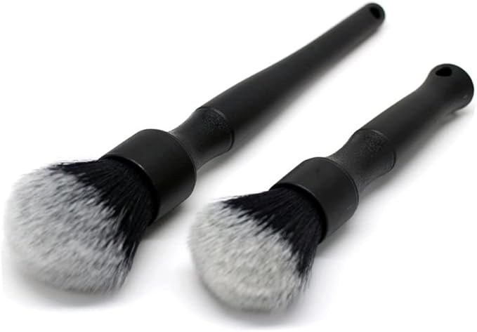 Ultra-Soft Detailing Brush Set, Comfortable Grip and Scratch-Free Cleaning for Exterior, Interior Panels, Emblems, Badges, Gauge Cluster, Infotainment Screen