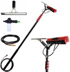 Telescopic Window Cleaning Brush Kit - 3.6-10.8m Water-fed Squeegee with Soap Dispenser - Versatile Pole for Home & Car Cleaning - Efficient Window Cleaner Tool
