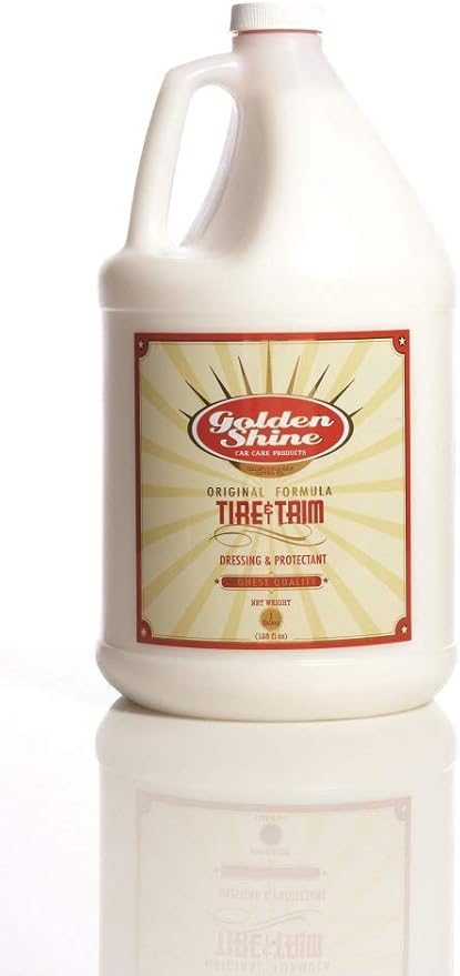 GOLDEN SHINE Tire & Trim Shine and Protectant Dressing 1 Gallon Bottle 16128