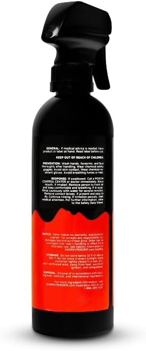 HyperDrip Interior Detailer with Matte Finish – Non-Greasy Interior Cleaner with UV Protection & Anti-Static Formula for Dashboards, Vinyl, Plastic & Leather | Factory-Fresh Look! 16 fl oz