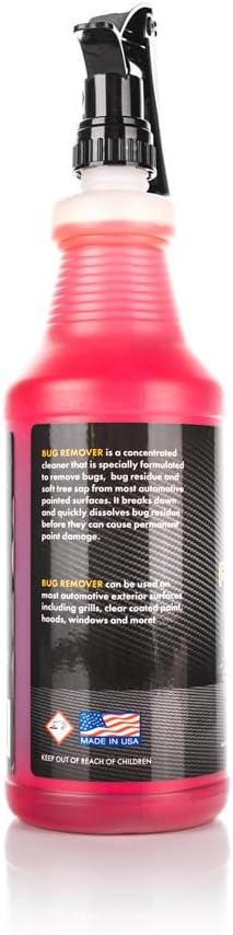 CarCandy - Bug Remover - Dilutable Cleaner Easily Dissolves and Cleans Bug Splatter & Residue From Car Windows, Grilles, Hoods, Bumpers & More (32 oz)