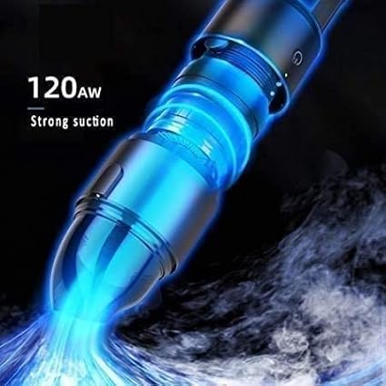 Car Vacuum Cleaner,Portable Cordless Handheld Vacuum Cleaner, 120W High Power, 5000PA Strong Suction, Wet & Dry Use, for House, Car, Office