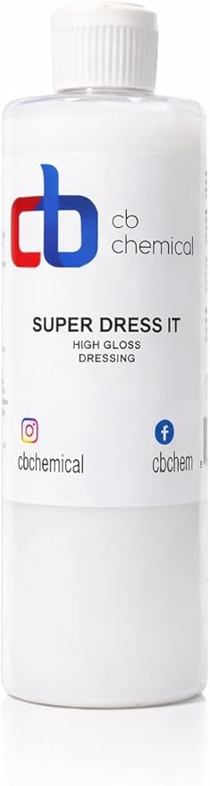 Super Dress It Tire Shine Spray & Car Trim Restorer 16 oz | Water Based Non Greasy Tire Dressing, Plastic & Vinyl Conditioner | Dashboard Cleaner, Interior Detailer, Car Detailing Supplies