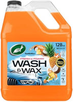 Turtle Wax Fresh & Foamy Wash and Wax, Pineapple Coconut Scent - 128 OZ