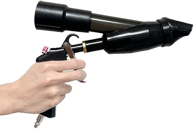 Car Cleaning Gun High Pressure Air Blow Gun with Suction Hood Detailing Interior Dryer Blower Gun Auto Detailing Kit Tools for Quickly Blasts Dirt and Dust from Surface