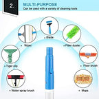 Telescopic Window Cleaning Brush - 7m Water Fed Pole with Squeegee Ideal for Solar Panel & Photovoltaic Cleaning 50cm Brush Head for Efficient Glass Cleaning