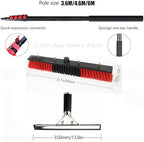 Telescopic Window Cleaning Brush Kit - 3.6-6M Water Fed Pole with Squeegee & Soap Dispenser Ideal for Home & Car Cleaning Adjustable 55cm Brush for Easy Reach & Streak-Free Shine