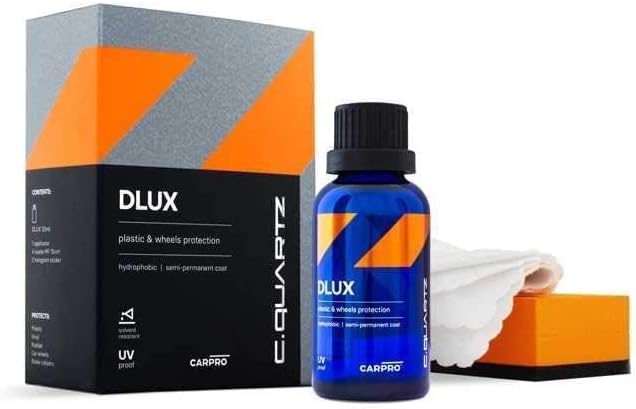 CARPRO CQUARTZ DLUX Wheel and Trim Coat 30mL Reset Intensive Car Shampoo 1 Liter, Perfect Partner to Nanotechnology Based Sealants and Coatings - Bundle