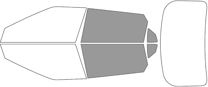 Avery Dennison NR Nano Ceramic IR Window Tint Kit Compatible with Kia EV6 2022-2024 - Back Precut Kit - 50%