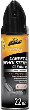 All FRESH fx Power Foam Automotive Cleaner for Carpet & Upholstery, New Car Scent, 22 oz