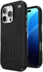 Speck Black iPhone 16 Pro Case MagSafe and ClickLock - Slim Phone Case iPhone 16 Pro - iPhone 16 Pro Phone Case - Presidio 2 Grip - Black/Slate
