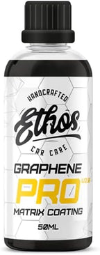 Graphene Coating PRO V2.0 – 10 Years of Protection | Advanced Graphene Coating for Cars | Extreme Hydrophobic Shine | Ethos Graphene Coating Paint Protection (50ML)
