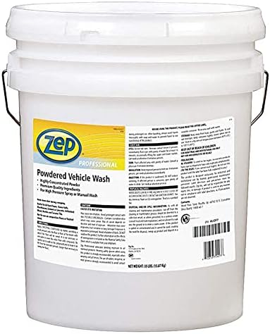 Zep Powdered Vehicle Wash - 35 Pounds (1 Bucket) 1041720 - Premium Detergent May Be Used in High Pressure Spray Systems Or for Manual Car Washing. (for Business Customers Only)