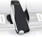 Automatic Clamping Cell Phone Mount Holder for Car Air Vent | Wireless & Fast Charging | Infrared Smart Sensors | Compatible with Qi Devices, iPhone 8/Samsung S6 or Later Models (Black, 10W)
