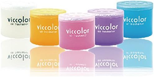 4-Pack Viccolor Peach & Kiss (Fresh Peach Scent with Floral Bouquet Fragrance) Luxury Air Freshener JDM Genuine Diax Japan for Home/Office/Car/Auto/Rv