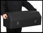 Leather Storage Box Car Trunk Organizer for Trunk SUV Sedan, Leather Foldable Storage Box with Lid (Black 20.9" L*12.2" W*11.8" H)