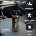 Interior Cleaner Kit for Tesla (16 oz), Made in USA | Seat Cleaner for Tesla, Safe on Vegan Leather, Fits Model S, 3, X, Y (2026), Includes Microfiber Cloth & Sponge