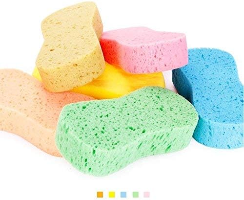 Lantee Large Sponges - Car Cleaning Supplies - Big 10 Pcs High Foam Cleaning Washing Sponge Pad for Car, Household Cleaning and Water Games
