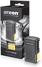 AREON AC03 Car Perfume Luxury and Elegant 0.27 oz Vent Clip Car Air Freshener, Platinum Scent (Pack of 6)