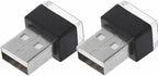 ICBEAMER USB Interface Miniature Night Light 1-Pack (Blue) | Universal Plug-in LED for Car Interior and Trunk Ambient Atmosphere