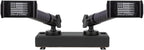 Bulletpoint Dash Mount Cell Phone Holder RAM Truck Compatible (2019+ 1500, 2500, 3500 and TRX) with 20mm Ball Mount - Compatible with iPhone and Android Smartphones (Dual Ball with 2 Phone Holders)