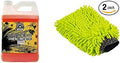 Chemical Guys CWS_104M Car Wash Starter Bundle - Concentrated Bug and Tar Remover Car Wash Soap, 128 oz (1 Gallon) + Green Chenille Wash Mitt (2 Items) Works on Cars, Trucks, SUVs, RVs & More