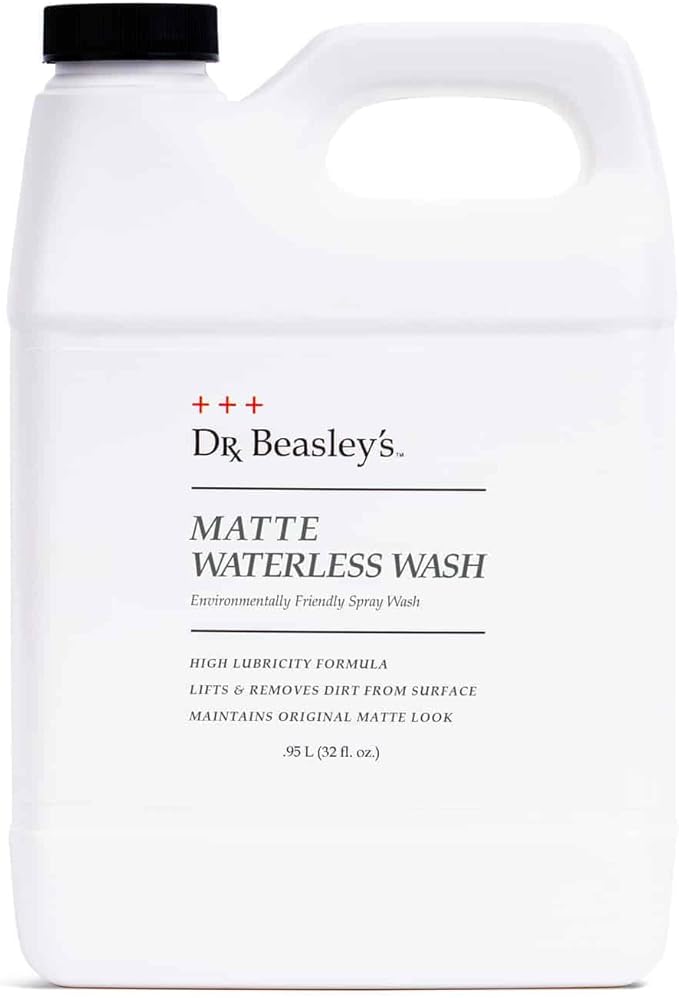 Dr. Beasley's Matte Waterless Wash 32oz - No Water Needed, Easily Removes Dirt & Dust, High Lubricity Formula Safe for Surfaces, Made for All Matte Finishes, Vinyl, PPF