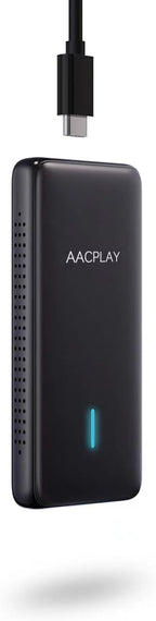AACPLAY Wireless Android Auto Car Adapter Converts Wired Android Auto to Wireless, Android Auto Dongle Wireless for AA Smarphone, USB Type-A or Type-C Plug-in