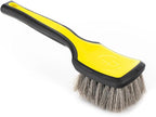 Detail Factory - ProGrip Tire Brush - Ergonomic ProGrip Handle, Stiff Synthetic Bristles, Ergonomic Design, Clean Your Tires with Ease - Live Wire