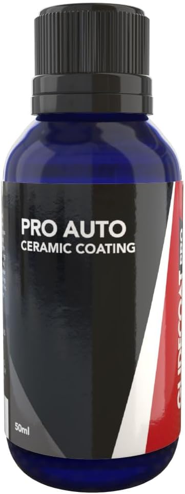 Glidecoat Pro Auto Ceramic Coating - 50ml - Professional Grade Ceramic Coating for Cars - 5+ Years Protection - Extremely Hydrophobic Coating Repels Dirt, Water and More - Car Wax Alternative