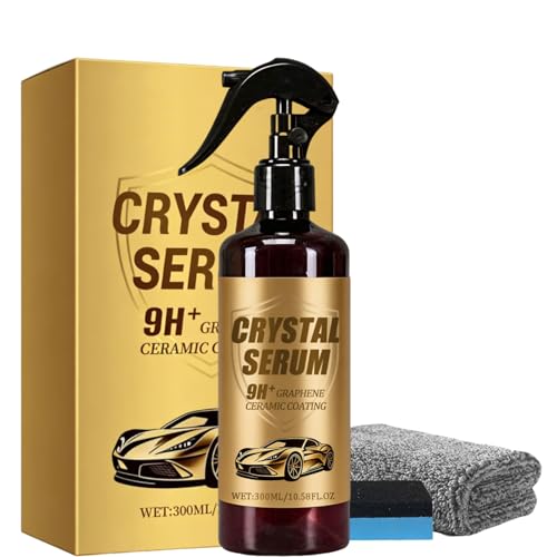PTZ Crystal Serum, 10.58 Fl Oz Graphene Ceramic Coating, Graphene Ceramic Coating For Cars, High Gloss Finish (1pcs)
