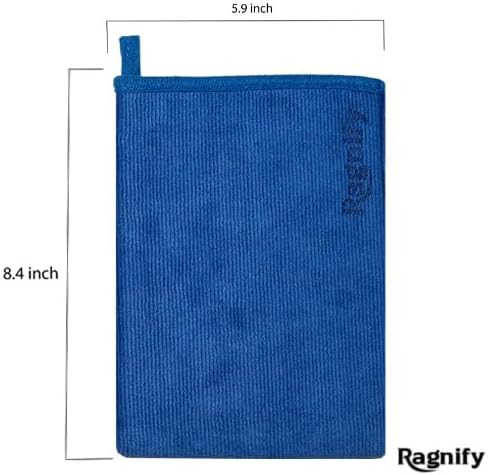 Pack of 2 Clay Mitt Auto Detailing Medium Grade Alternative Mitt for Flawless Removal of Surface Bonded Micro Contaminant (Blue)