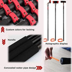 Telescopic Window Cleaning Brush - Extendable Water Fed Pole for Solar Panel & Conservatory Roof Cleaning - Outdoor Washing Equipment with Durable Brush Head