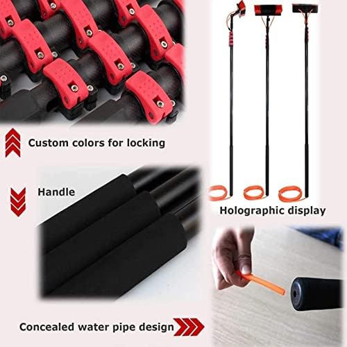 Telescopic Window Cleaning Brush - Extendable Water Fed Pole for Solar Panel & Conservatory Roof Cleaning - Outdoor Washing Equipment with Durable Brush Head