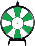 Dual and Triple Color Tabletop Dry Erase Prize Wheel – 36 Inch Desktop Spinning Wheel, Durable Wood, Balanced for Fair Odds, Trade Show Booth Raffle, Fundraiser, Baby Shower (Green, 36")