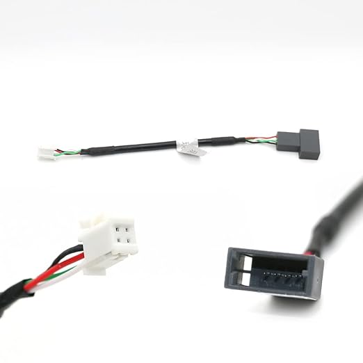 Aftermarket Android Car Radio Stereo 4 Pin Original USB Cable Adapter Connector Plug Compatible for KIA Hyundai Tucson Elantra Mistra