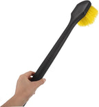 2pc Long Handle Wheel Cleaning Brush Set for Car Detailing Tire Brush Hard Bristles for Rim and Tire Scrub