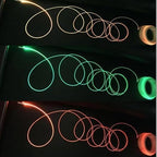 1Pcs PMMA Side-Light Optical Fiber Cable 4mm(0.16in) *3.5M(11.48ft) for LED Light Guide in Home, Hotel.
