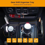 BANKKY 5PCS Center Console Organizer for 2018-2023 Jeep Wrangler JL JLU and Gladiator JT Accessories, Gear Shift Tray, Hanging Storage Box, Armrest Hidden Box, Passenger Side Grab Bar Tray, Not for JK