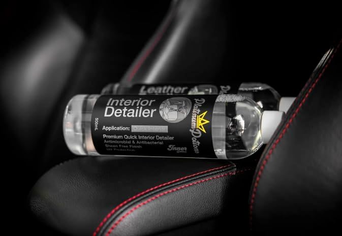 Interior Detailer | Quick Clean and Satin Finish for Cabin Plastics and Trim | Anti Static Dust Control | Towel First Precision on Consoles Vents and Glossy Panels | 500 Milliliters