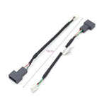 Aftermarket Android Car Radio Stereo 4 Pin Original USB Cable Adapter Connector Plug Compatible for KIA Hyundai Tucson Elantra Mistra