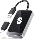 Wireless CarPlay Adapter for Apple iPhone & Android Auto (2024 Upgrade) – Convert Wired to Wireless CarPlay Adapter, Plug & Play, Fast Connection, Stable Performance, iOS 10+ / Android w/USB-C