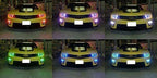iJDMTOY 7-Color RGB LED Halo Ring Lighting Kit Compatible with 2010-2015 Chevrolet Camaro Reflector Halogen Front Road Illuminating Light Retrofit w/Adjustable Setting