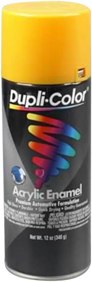Dupli-Color DA1663 Multi-Purpose Acrylic Enamel Spray Paint - Yellow - 12 oz. Aerosol Can