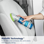Woo-lite Carpet and Upholstery Foam Cleaner with Built-in Brush, Triple Action Stainlift Technology for Stairs, Fabrics, Pet Odors