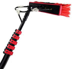 Telescopic Window Cleaning Brush Kit - 3.6-10.8M Extendable Pole with Water Fed System Squeegee Roof & Solar Panel Cleaner for Outdoor Glass & Windows