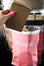 Tossits Recycled Disposable Car Trash Bags – Leakproof, Smell Proof Hanging Garbage Bags for Car, Truck, SUV, RV & Vehicle – Pink, 21 Count Disposable Automotive Trash Bags