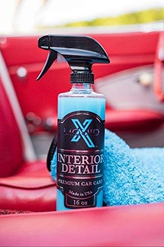 Liquid X Interior Detail - Lightly Cleans & Adds UV Protection - Quick Interior Detailer Leaves Non Greasy Finish (16 oz)