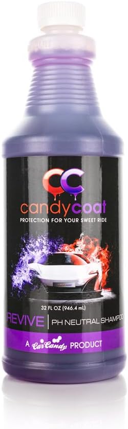 CarCandy - Candy Coat Revive - pH-Neutral Car Wash Soap Removes Dirt & Road Fallout While Reviving Hydrophobic Ceramic Coating Proerties - 32 oz